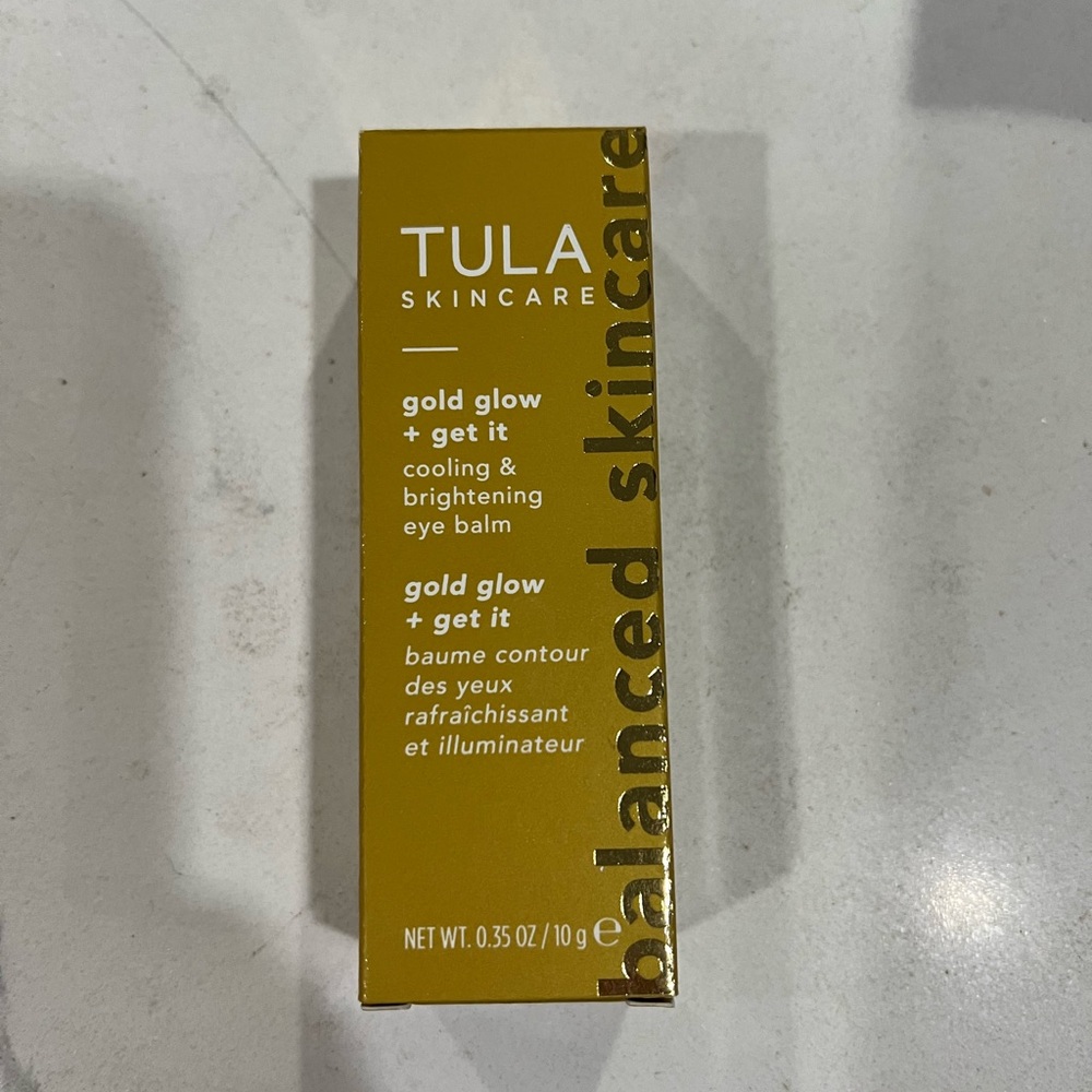 NEW Tula Skincare Gold Glow + Get It Eye Balm